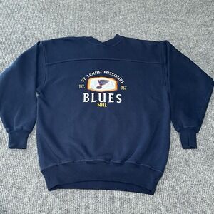 Vintage Crable Sportswear St.Louis NHL Blues Embroidered Crewneck Sweatshirt‎ M